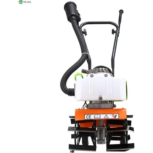 Tine 52cc 1900W Mini Rotary Hoe Garden Plow Cultivator Plants Loosening Equipment Rotation Machine Weeding Machine