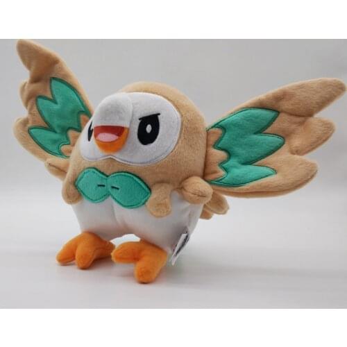 NEW Rowlet Plush Toy Tomy Nintendo Game Freak Childrens Toy 17cm Tall