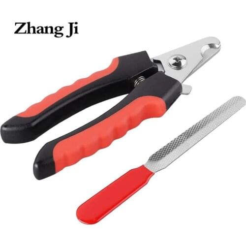 ZhangJi There-color Stainless Steel Professional Pet Nail Clippers Convenient Beauty Cleaning Supplies Dog/Cat Claws Grooming
