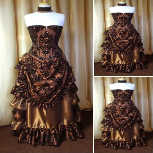 On sale SC-1199 Victorian Gothic/Civil War Southern Belle Ball Gown Dress Halloween Theater Edwardian dresses Sz US 6-26 XS-6XL