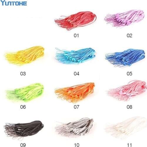 Mobile Phone Straps Wrist Hand Chain Straps Keychain Cord DIY Hang Rope For Mobile Phone random color 1000pcs/lot