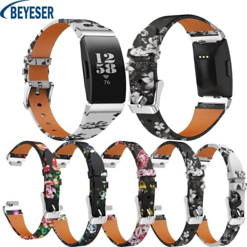 Genuine Leather Band for Fitbit Inspire HR Wristband Bracelet Strap for Fitbit Inspire Fitness Sport Tracker band Accessories