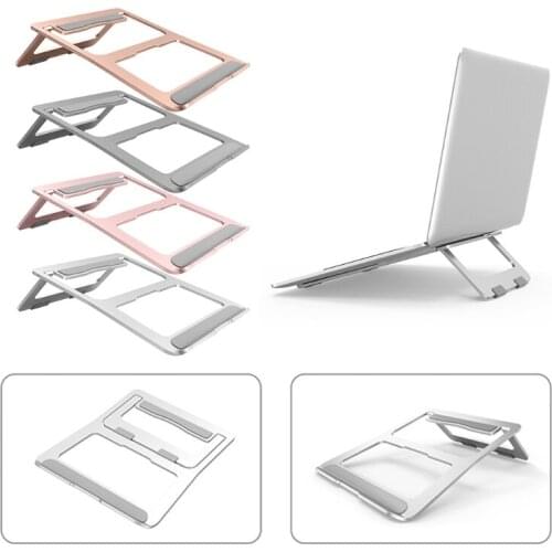 Foldable Laptop Stand Holder Aluminium Adjustable PC Computer Notebook Stand