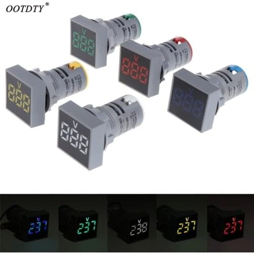 OOTDTY 22 MM LED Digital AC Voltmeter Ammeter 60-500 V 0-100A Current Voltage Ampere Meter Meter Tester Indicator Lamp