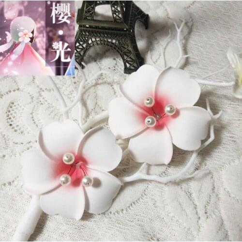 Sky:Children of Light The Cherry Blossom Ancestors Cosplay Headwear Sakura Hair Clip Hair Pin Anime Hairpin Costume Prop