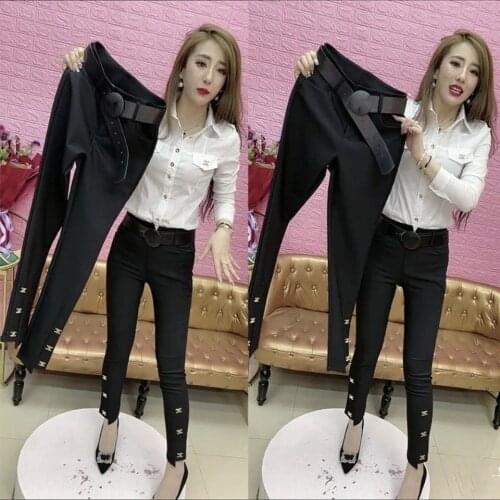 Women Pants Suit Pants Womens High Waist 2021 Spring And Summer Leisure Skinny Pants Pants Pantalones De Mujer