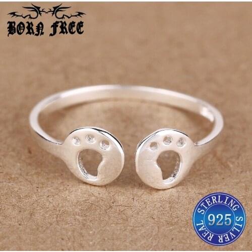 925 sterling silver rings for women ring foot adjustable anillos plata 925 para mujer bague femme ringen jewelry wedding rings
