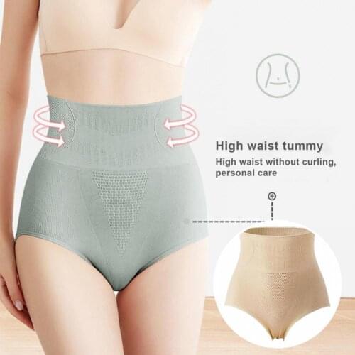 Skin-friendly Moisture Absorption High Waist Tummy Control Panties Women Supply