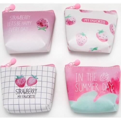 1PCS Mini Womens Purse Coin Holder Wallet Money Bags PU Coin Key Card Wallet Zipper Change Case Purses Holder Small Pouch Gift