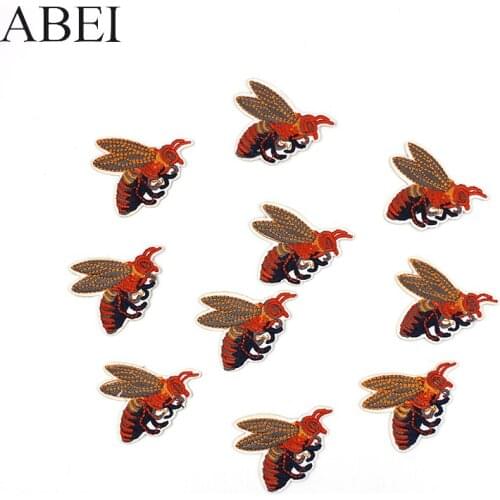 10pcs/lot Embroidered Insect Patches Iron On Jeans Coats Fashion Appliqued Diy Garment Stickers Handamde Bags Motif Badge Patch