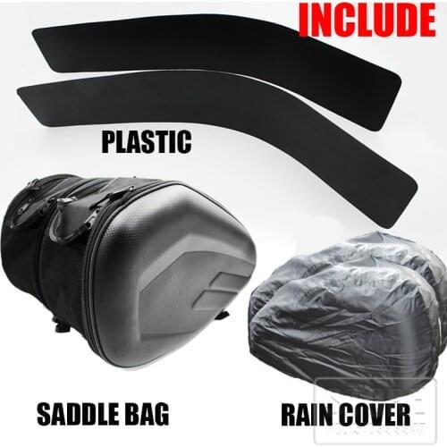 2020 SA212 Motorcycle Waterproof Saddle bags Racing Moto Helmet Bags Travel Luggage saddlebags +one pair rain cover and plastics