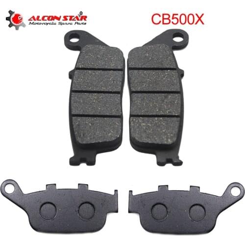 Alconstar -For Honda CB500X CB500 X 2014 2015 Motorcycle Motocross Front Disc Brake Pads and Rear Disc Brake Pads Racing