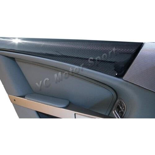 Car Accessories Dry Carbon Fiber Interior Trim Fit For 2007-2012 Aston Martin DBS Inner Door Upper Panels 2pcs