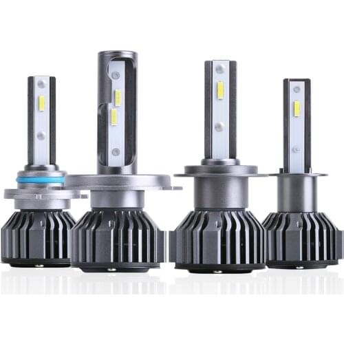 A Pair H1/H3/H4 Led Car Headlight Bulbs H7/H8/H11 9005/9006 Head Lamps 6000K Auto F3-1860 Headlamps No Error Led Car Light