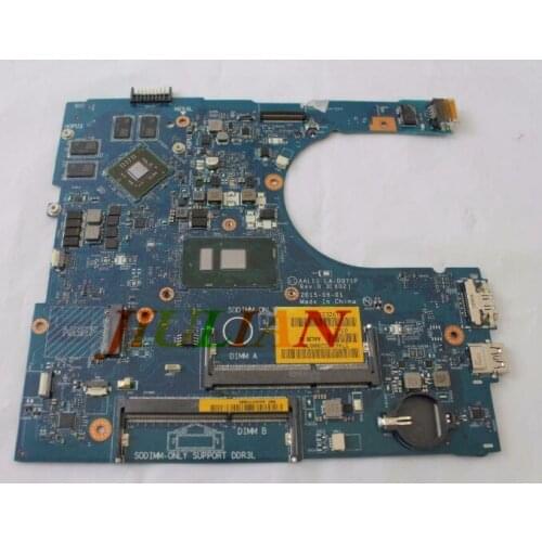 CN-02P1DG For Dell Inspiron 5559 Motherboard With CPU i5-6200u 2.3GHz LA-D071P 2P1DG 02P1DG