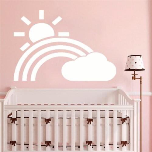 Sky decor Moon & Stars Wall Decal Clouds Decals Nursery Childs Room Decals Cloud Wall Art Vinyl Wall Sticker decoration HY918