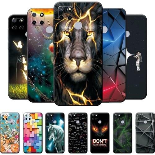 For Realme C12 Case Soft TPU Cover on Realme C12 c12 Soft Silicone Fashion Case For OPPO Realme C12 C 12 Animal Style Phone Capa