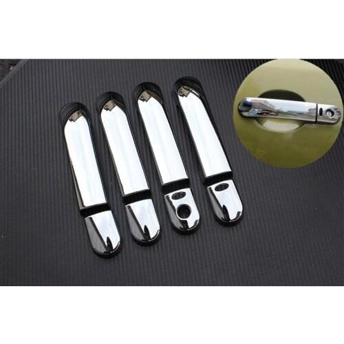 FUNDUOO For Nissan Versa / Tiida / Latio 2007 2008 2009 2010 2011 2012 Chrome Car Door Handle Cover Trim Smart Entry Buttons