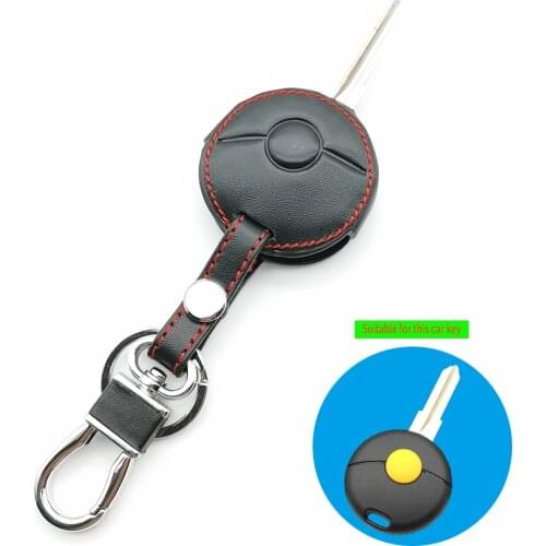 Hot Sale Carrying leather key case cover for Mercedes Benz Smart Fortwo Cabrio City Cross 1998-2012 US 1 Button Protect Shell