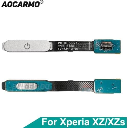 Dower Me Power On/Off Switch Button Fingerprint Sensor Touch ID Flex Cable For Sony Xperia XZ F8331 F8332
