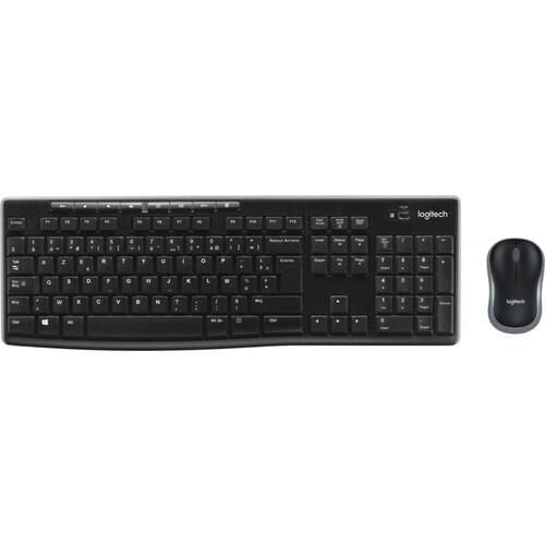 Logitech MK270 Wireless Keyboard & Mouse Set-Black