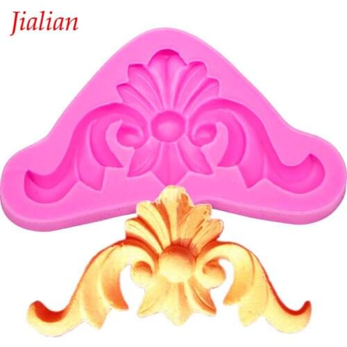 Lace shaped 3D fondant cake silicone mold for polymer clay molds chocolate pastry candy making decoration tools F0789