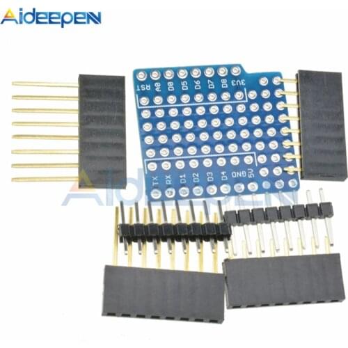 For WeMos D1 Breadboard Extension board Shield Pin Lithium Battery Mini Module Sensor Mini Double Sided Circuit Board