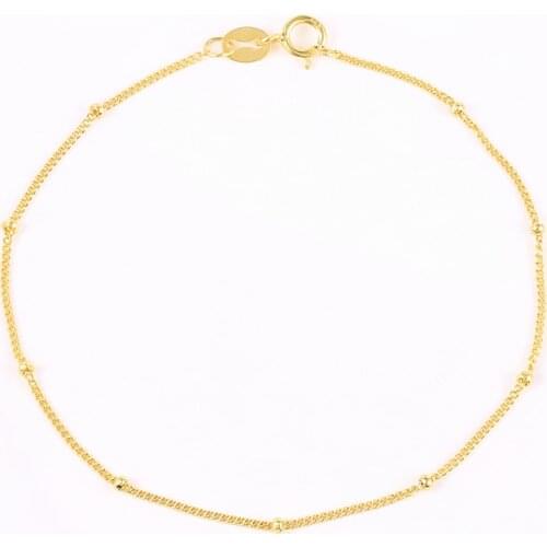 Minimalism Bead Charm Bracelet For Women Silver 925 Bracelet Girl Gold Tennis Bracelet Bangle Jewellery Chain Pulseras feminina