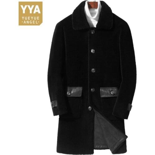 Korean Style Mens New Black Turn-Down Collar Single Breasted Jackets Slim Long Sleeve Male Solid Fashion Casual Outerwear