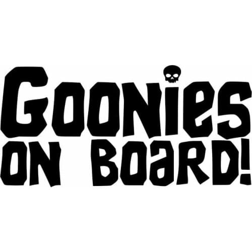LLY-0540 Personalized Car Stickers GOONIES ON BOARD Modeling Decal PVC New Design Fashion Cool Style Waterproof Cars Decals