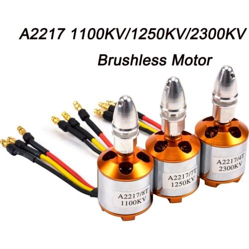 New Multi Quadcopter A2217 2217 1100KV 1250KV 2300KV RC Brushless Outrunner Motor for 4 Axis UFO RC Fixed Wing Plane Helicopter
