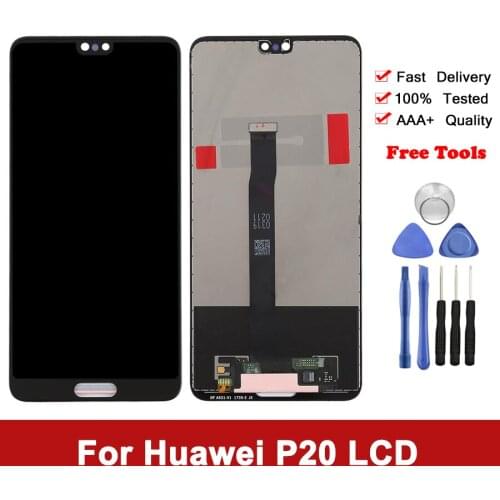 P20 LCD For Huawei P20 LCD Display Touch Screen With Frame Digitizer Assembly For Huawei P20 EML-L29 EML-L22 LCD Screen