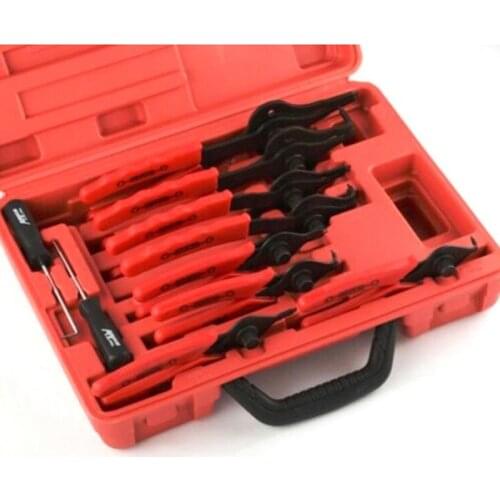 11pcs Heavy Duty Snap Ring Pliers Set Straight & Bent Retaining Ring Pliers with Hook & Pick