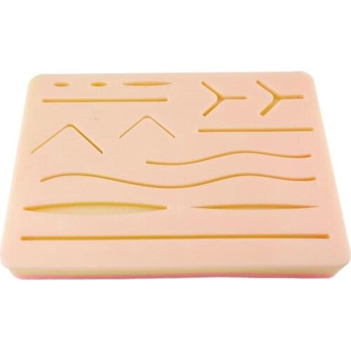 Useful Suture Practice Tool Silicone Simulation Body Skin Suturing Material Surgical Suture Simulation Training (Random Style)