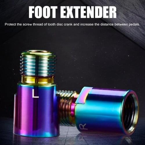 Aluminum Alloy Mountain Bike Extension Pedal Extender Portable 1 Pair Shaft MTB Bicycle Waterproof Cycling Elements
