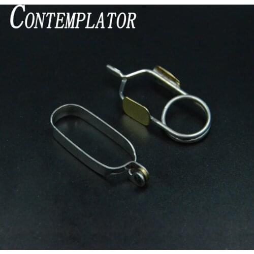 CONTEMPLATOR Useful Finger Hold&Duplex Non Skid Hackle Plier Stainless Steel Fly Tying Tools Spinning Feather Fly Fishing Widget