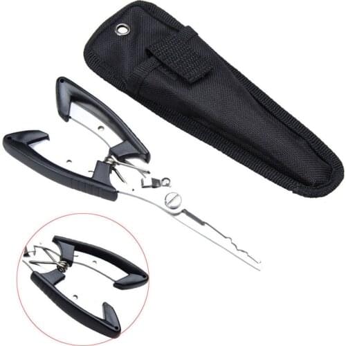 Outdoor Multifunctional Subforceps Hook Clamp Line Cutter Control Fish Forceps Cutting Wire Forceps Fishing Pliers Scissors Tool