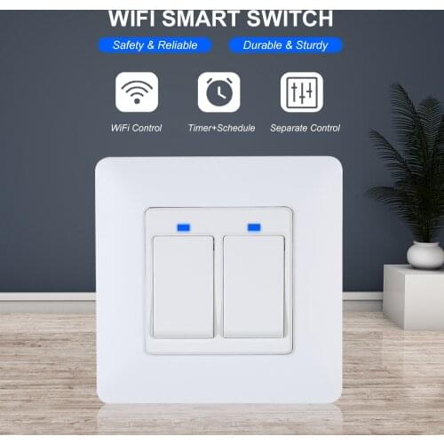 WIFI Smart Light Switch Dimmer Switch Panel APP Remote Control In-Wall WiFi Intelligent Switch Compatible With Alexa and Google