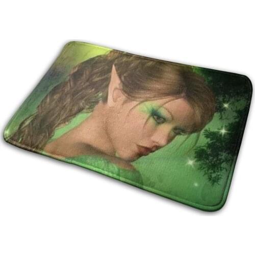 Y2k Green Fairy Mat Rug Carpet Anti-Slip Bedroom Entrance Door Mat Y2k 2000s 2000s 90s 80s Green Elf Fashion Fairy Fairycore