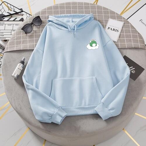 Cute Frog Hoodie Pullover Oversize Harajuku Sweatshirt Woman Jogging Femme Animal Print Long Sleeve Hoody Kawaii Fashion Clothes