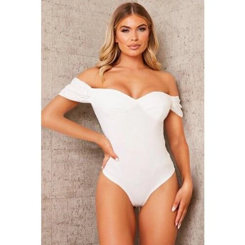 Women’s Fashion Solid Color Bikini Sexy Lace Stitching Short Sleeve Boat Neck High Waist Tight Jumpsuit
