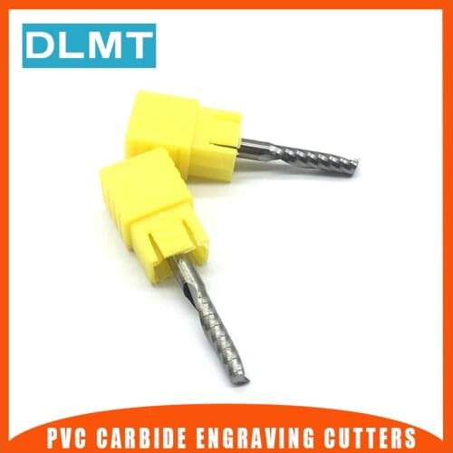 1PC One Flute Spiral d4x17 4mm 17mm long Wood Milling Cutter high quality PVC Carbide Engraving Cutters CNC router bits acrylic