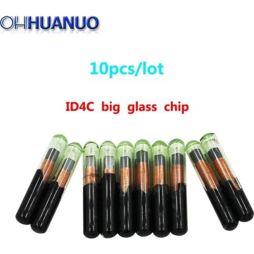 10pcs*ID4C Transponder Car Key Chip Big Glass(aftermarket) for Ford for Toyota for Mazda