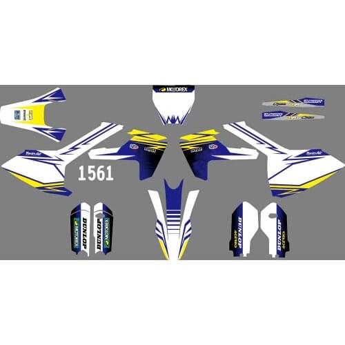 1561 3M Motorcycle Team Graphic & Backgrounds Decal Sticker Kits for Husqvarna TC85 2018 2019 2020 2021