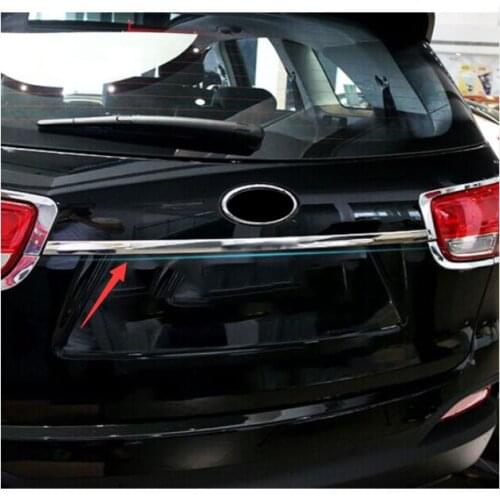 ACCESSORIES FIT FOR KIA SORENTO UM 2016- CHROME REAR TRUNK LID COVER TRIM TAILGATE MOLDING BOOT DOOR HANDLE BEZEL GARNISH STRIP