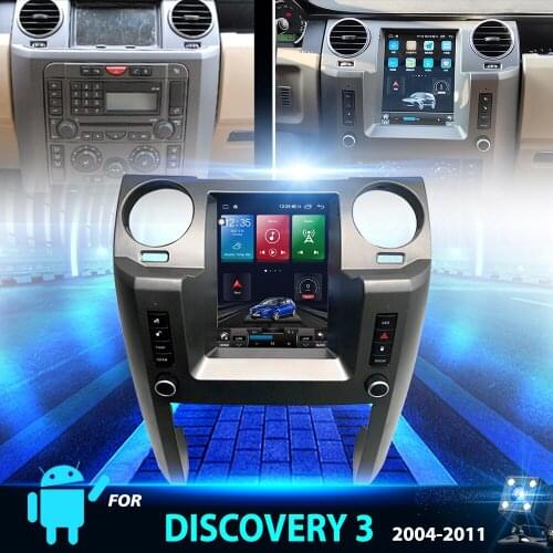 2din 10.4 inch Vertical Screen Android 10.0 Car Radio For Land Rover Discovery 3 GPS Navigation multimedia playerGPS 2004-2011