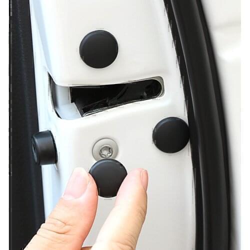 Car Door Lock Screw Protector Cover sticker for Toyota Land Cruiser Prado Avensis IQ Corolla Prius Highlander Yaris