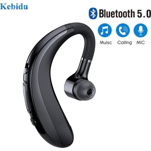 KEBIDU Bluetooth 5.0 Headset Sports Wireless Earphones With Microphone Handsfree Earbuds Hands-Free Earphone S300 Ear Hook