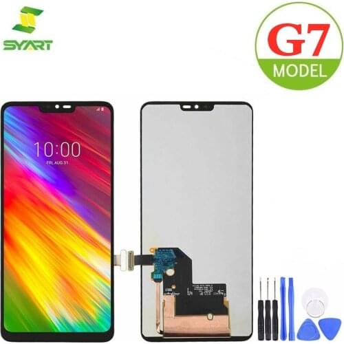 For LG G7 LCD G710 G710EM G710PM G710VMP Display Touch Screen Digitizer Assembly Replacement For LG G7 ThinQ 6.1" LCDs Screen
