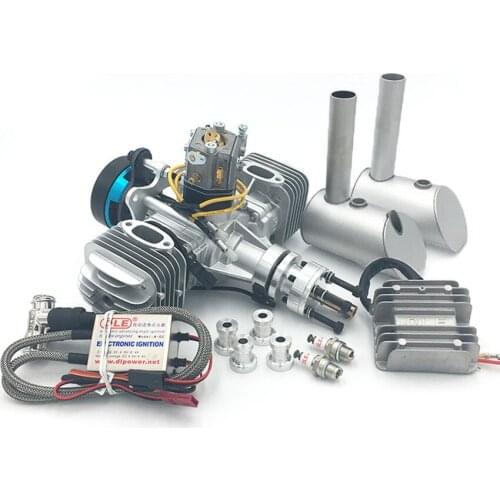 DLE60 60cc Two-Cylinder Two-Stroke 80w Displacement With Power Generation System Petrol Engine Fixed-Wing Drone Petrol Engine